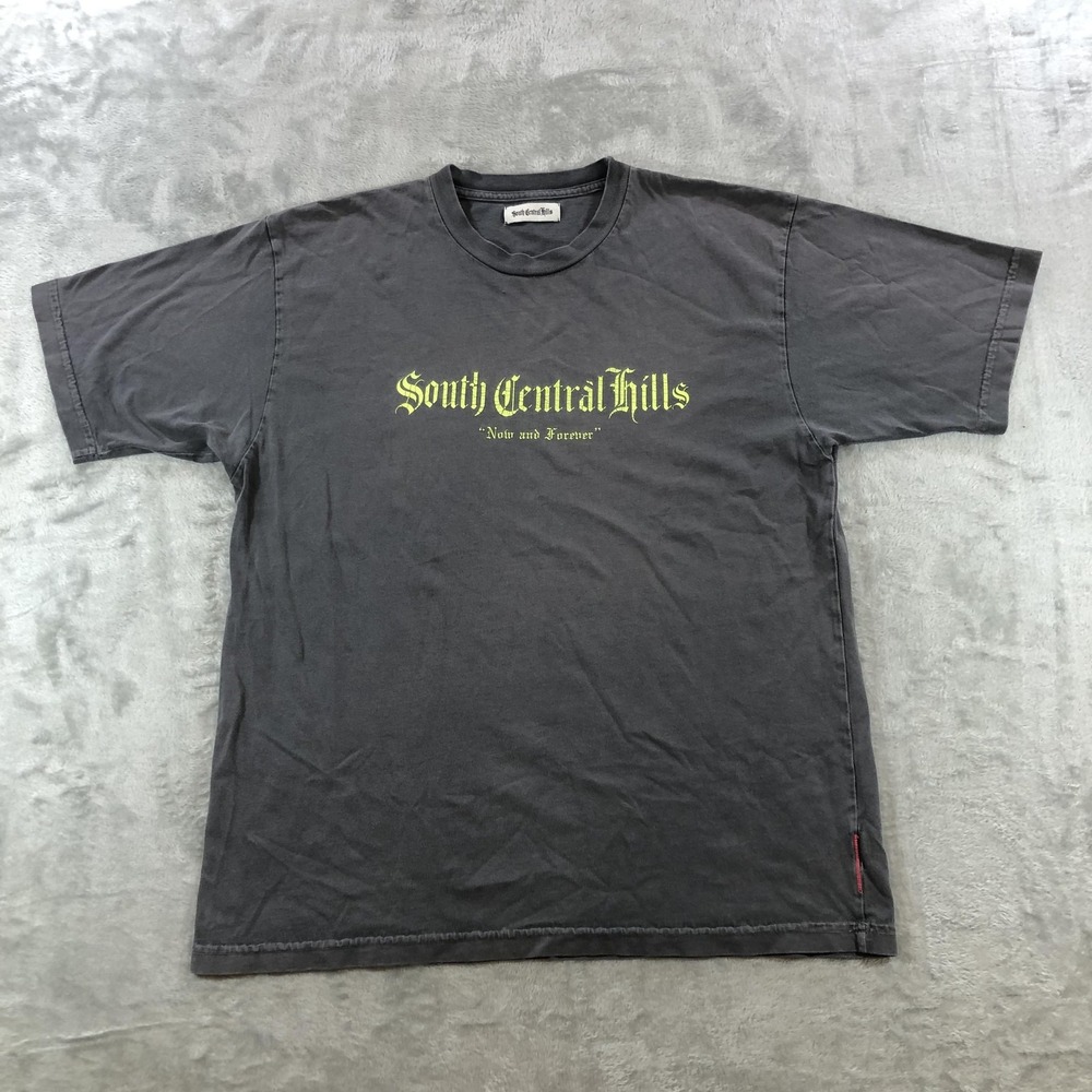 South Central Hills Shirt Mens XL Gray Now And Forever Graphic Tee USA Gothic